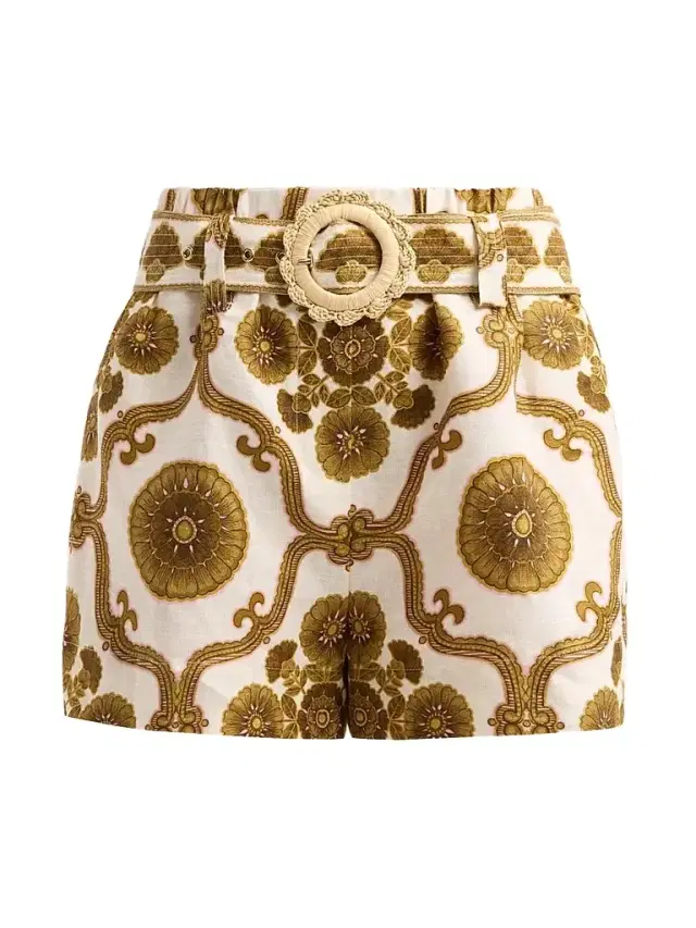 Women's Bosco Printed High-Rise Shorts - Mod Floral Olive