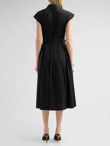 Cara Cara Women's Octavia Midi Shirtdress - Black - Size 12 | Thumbnail 3 Cara Cara Women's Octavia Midi Shirtdress - Black - Size 12 | Thumbnail 3