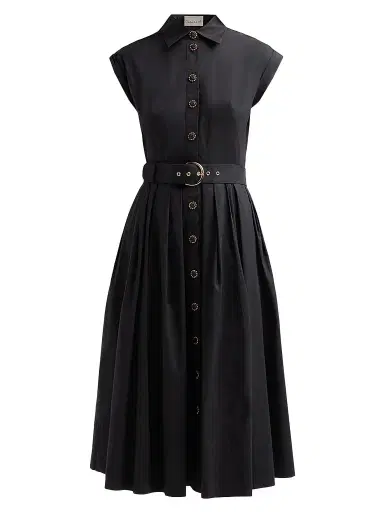 Cara Cara Women's Octavia Midi Shirtdress - Black - Size 12 | Thumbnail 1 Cara Cara Women's Octavia Midi Shirtdress - Black - Size 12 | Thumbnail 1