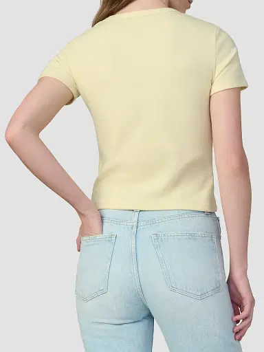 Joe's Jeans Women's The Baby Cotton-Blend T-Shirt - Anise Flower - Size XS | Thumbnail 3