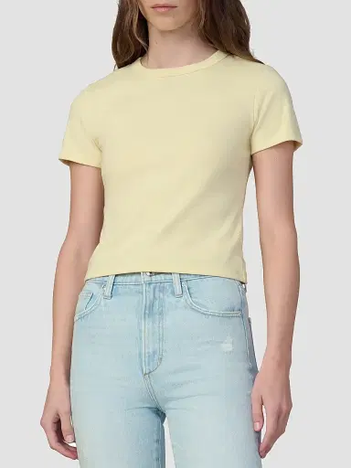 Joe's Jeans Women's The Baby Cotton-Blend T-Shirt - Anise Flower - Size XS | Thumbnail 4