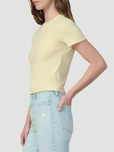 Joe's Jeans Women's The Baby Cotton-Blend T-Shirt - Anise Flower - Size XS | Thumbnail 5