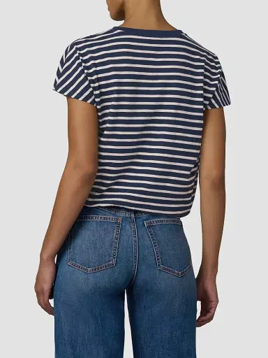 Joe's Jeans Women's The Bubble Striped Cotton-Blend T-Shirt | Thumbnail 3 Joe's Jeans Women's The Bubble Striped Cotton-Blend T-Shirt | Thumbnail 3
