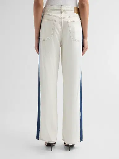 rag & bone Women's Logan Contrast-Striped Wide-Leg Jeans - Dark Indigo Bleach - Size 32 | Thumbnail 3 rag & bone Women's Logan Contrast-Striped Wide-Leg Jeans - Dark Indigo Bleach - Size 32 | Thumbnail 3