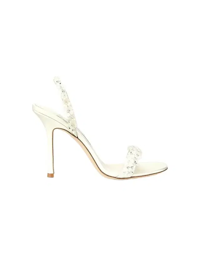 Jimmy Choo Women's Jenn 100MM Daisy-Embroidered Satin Slingback Sandals -