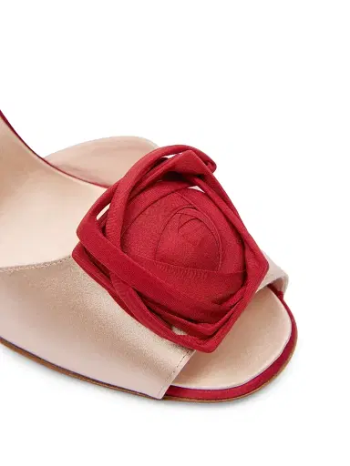 Roger Vivier Women's Epine Rose 85MM Satin Mules | Thumbnail 5