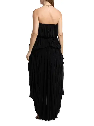 Ronny Kobo Women's Aly High-Low Minidress - Black - Size Large | Thumbnail 5