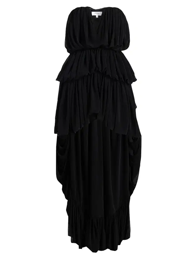 Ronny Kobo Women's Aly High-Low Minidress - Black