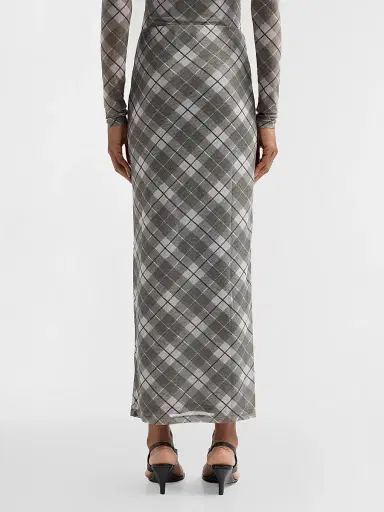 Ronny Kobo Women's Azana Plaid Maxi Skirt - Stevie Plaid - Size XL | Thumbnail 3