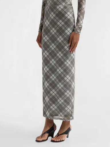 Ronny Kobo Women's Azana Plaid Maxi Skirt - Stevie Plaid - Size XL | Thumbnail 4