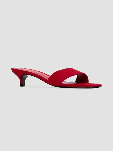 Black Suede Studio Women's Avery 35MM Suede Sandals - Cherry Suede - Size 10 | Thumbnail 2 Black Suede Studio Women's Avery 35MM Suede Sandals - Cherry Suede - Size 10 | Thumbnail 2