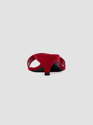 Black Suede Studio Women's Avery 35MM Suede Sandals - Cherry Suede - Size 10 | Thumbnail 3 Black Suede Studio Women's Avery 35MM Suede Sandals - Cherry Suede - Size 10 | Thumbnail 3