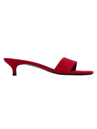 Black Suede Studio Women's Avery 35MM Suede Sandals - Cherry Suede - Size 10 | Thumbnail 1 Black Suede Studio Women's Avery 35MM Suede Sandals - Cherry Suede - Size 10 | Thumbnail 1