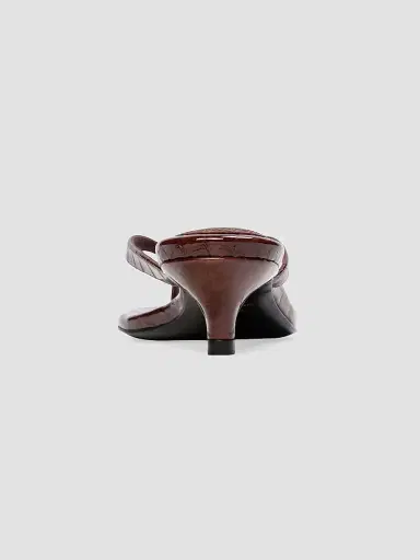 Black Suede Studio Women's Kendal 35MM Croc Sandals | Thumbnail 3 Black Suede Studio Women's Kendal 35MM Croc Sandals | Thumbnail 3