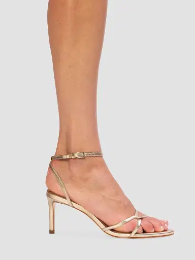 Black Suede Studio Women's Miley 70MM Metallic Sandals - Gold Metallic Leather - Size 12 | Thumbnail 5 Black Suede Studio Women's Miley 70MM Metallic Sandals - Gold Metallic Leather - Size 12 | Thumbnail 5