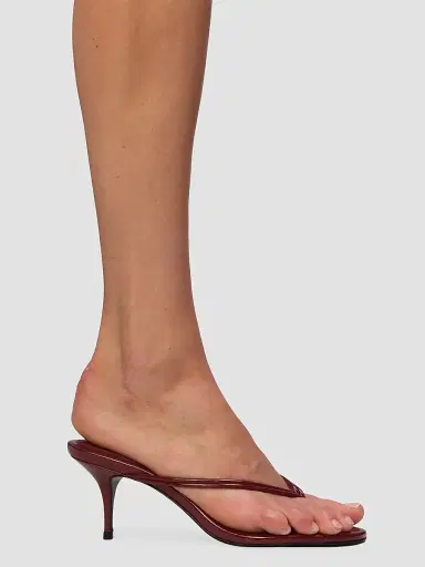 Black Suede Studio Women's Marci 65MM Patent Mule Sandals - Chili Flake - Size 8.5 | Thumbnail 5 Black Suede Studio Women's Marci 65MM Patent Mule Sandals - Chili Flake - Size 8.5 | Thumbnail 5