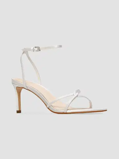 Black Suede Studio Women's Miley 70MM Satin Sandals - White Satin - Size 10 | Thumbnail 2 Black Suede Studio Women's Miley 70MM Satin Sandals - White Satin - Size 10 | Thumbnail 2
