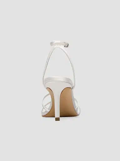 Black Suede Studio Women's Miley 70MM Satin Sandals - White Satin - Size 10 | Thumbnail 3 Black Suede Studio Women's Miley 70MM Satin Sandals - White Satin - Size 10 | Thumbnail 3