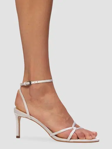 Black Suede Studio Women's Miley 70MM Satin Sandals - White Satin - Size 10 | Thumbnail 5 Black Suede Studio Women's Miley 70MM Satin Sandals - White Satin - Size 10 | Thumbnail 5