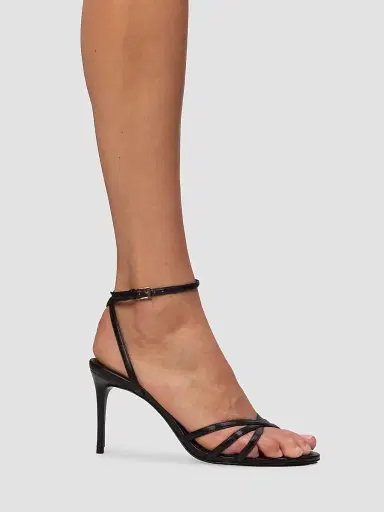 Black Suede Studio Women's Olie 80MM Leather Sandals | Thumbnail 5 Black Suede Studio Women's Olie 80MM Leather Sandals | Thumbnail 5