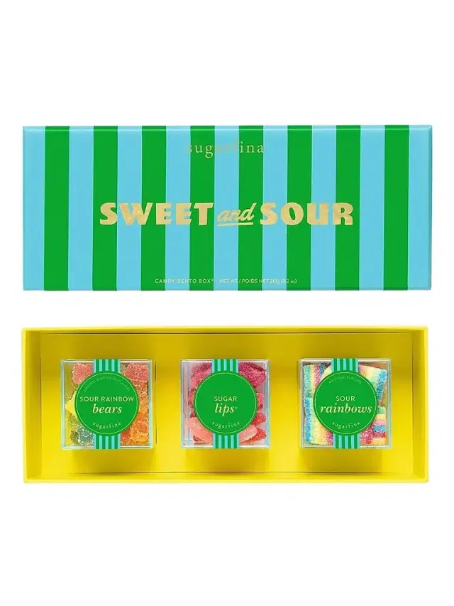 Sugarfina Sweet & Sour 3-Piece Candy Bento Box