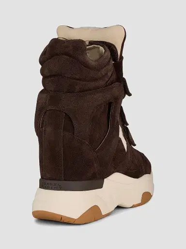Isabel Marant Women's Balskee Suede Sneakers - Chocolate Milky White - Size 11 | Thumbnail 3