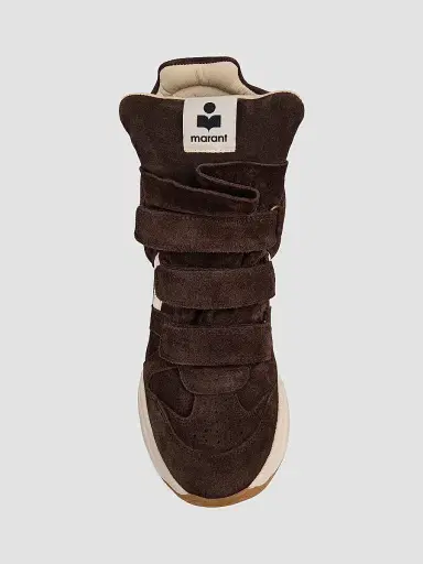 Isabel Marant Women's Balskee Suede Sneakers - Chocolate Milky White - Size 11 | Thumbnail 4