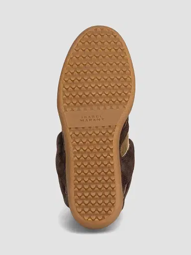 Isabel Marant Women's Balskee Suede Sneakers - Chocolate Milky White - Size 11 | Thumbnail 5