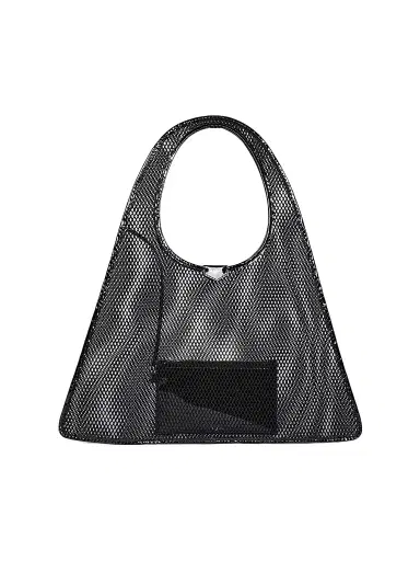 Alaïa Women's One Piece Mesh Hobo Bag - Black | Thumbnail 1