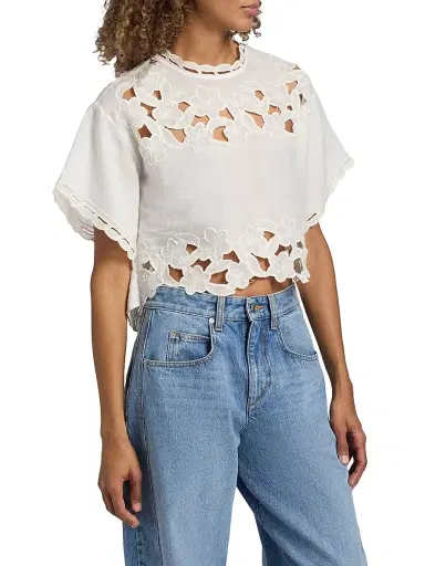 Isabel Marant Women's Relda Embroidered Top | Thumbnail 4 Isabel Marant Women's Relda Embroidered Top | Thumbnail 4