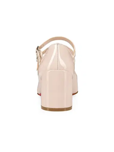 Christian Louboutin Women's Miss Jane 55MM Patent Leather Pumps - Leche | Thumbnail 3