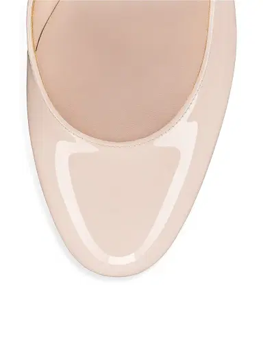 Christian Louboutin Women's Miss Jane 55MM Patent Leather Pumps - Leche | Thumbnail 4