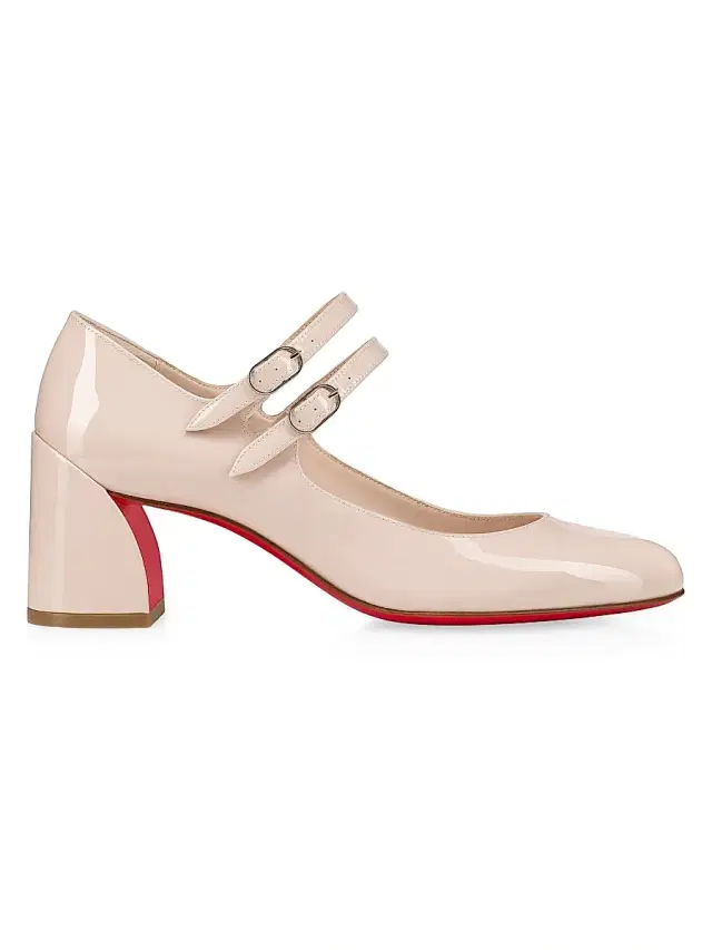 Women's Miss Jane 55MM Patent Leather Pumps - Leche