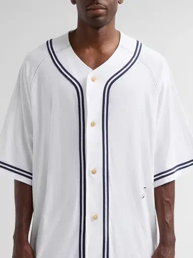 Jacquemus Men's The Baseball Cotton-Blend Shirt - White - Size XXL | Thumbnail 5