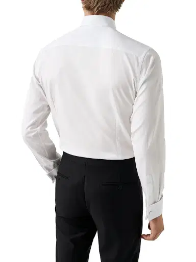 Eton Men's Dobby Stud-Front Slim-Fit Evening Shirt - White | Thumbnail 4 Eton Men's Dobby Stud-Front Slim-Fit Evening Shirt - White | Thumbnail 4