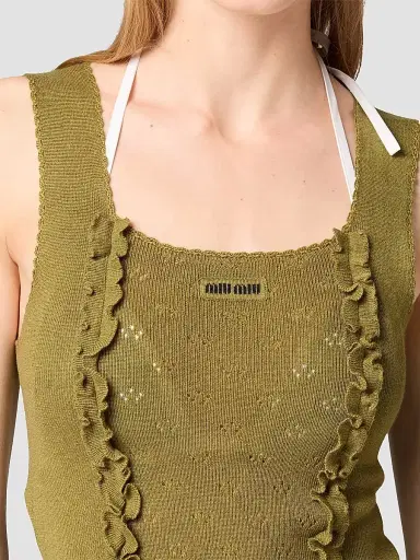 Miu Miu Women's Cashmere and Silk Top | Thumbnail 6