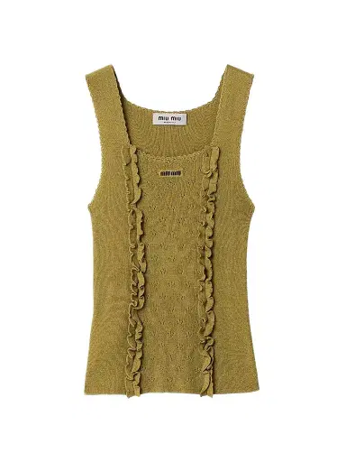 Miu Miu Women's Cashmere and Silk Top | Thumbnail 1