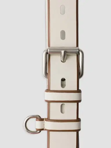 Prada Men's Leather Belt - Beige Khaki | Thumbnail 3