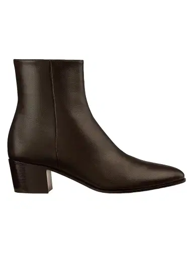 Gianvito Rossi Women's Spencer 45MM Leather Booties - Dark Brown - Size 12 | Thumbnail 1 Gianvito Rossi Women's Spencer 45MM Leather Booties - Dark Brown - Size 12 | Thumbnail 1