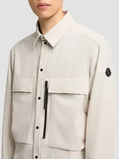 Moncler Men's Zip-Up Shacket - White Ivory - Size XL | Thumbnail 4