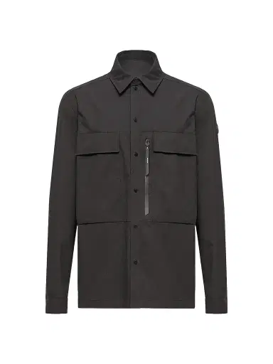 Moncler Men's Zip-Up Shacket - Black | Thumbnail 1
