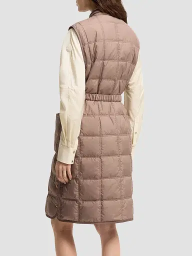 Moncler Women's Cygnette Long Puffer Vest - Brown - Size Large | Thumbnail 3 Moncler Women's Cygnette Long Puffer Vest - Brown - Size Large | Thumbnail 3