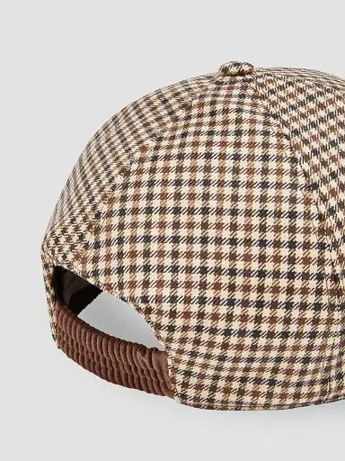 Moncler Men's Baseball Hat in Wool - Beige Black | Thumbnail 3