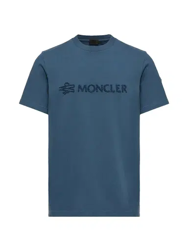 Moncler Men's Crewneck T-Shirt in Cotton - Ink Blue - Size XXXL | Thumbnail 1