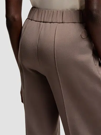 Moncler Women's Sweatpants in Technical Fleece - Taupe | Thumbnail 4
