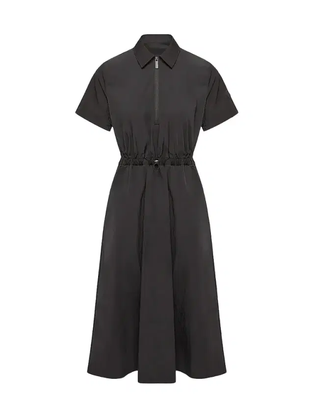 Moncler Women's Shirt Dress with Pleats - Black