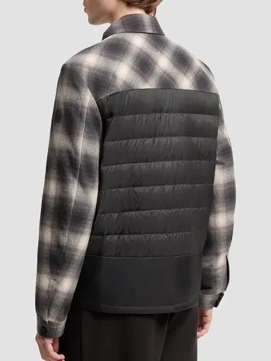 Moncler Men's Cornisello Puffer Shacket in Cotton - Black White - Size XXL | Thumbnail 3 Moncler Men's Cornisello Puffer Shacket in Cotton - Black White - Size XXL | Thumbnail 3