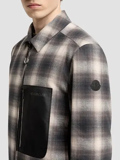 Moncler Men's Cornisello Puffer Shacket in Cotton | Thumbnail 4 Moncler Men's Cornisello Puffer Shacket in Cotton | Thumbnail 4