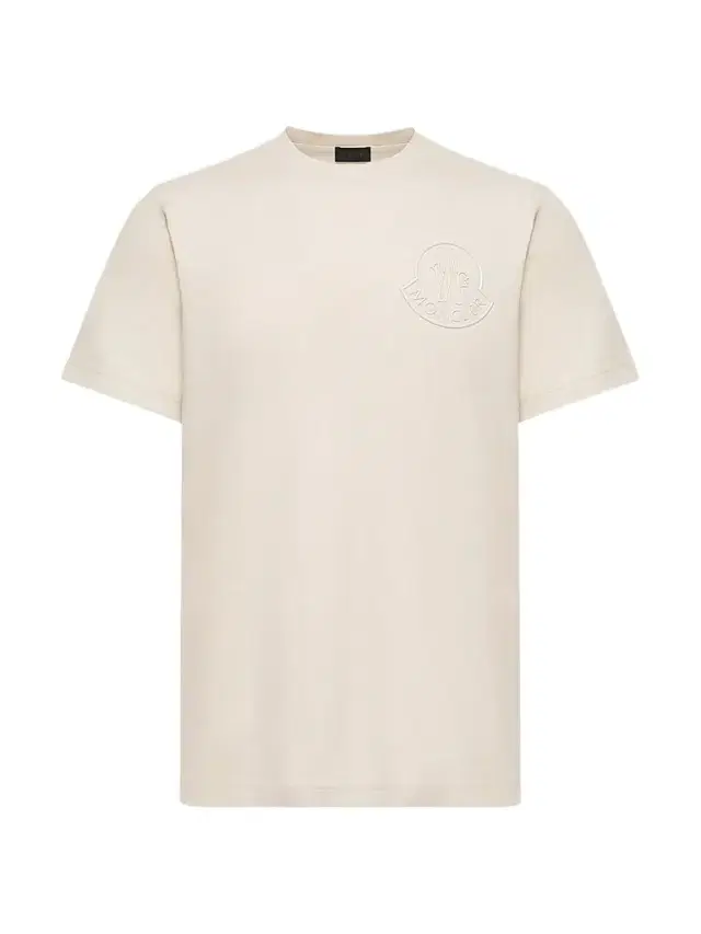 Moncler Men's Crew-Neck T-Shirt in Cotton - White