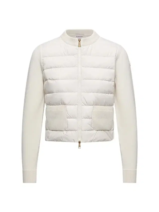 Moncler Women's Down-Filled Cardigan in Wool - White